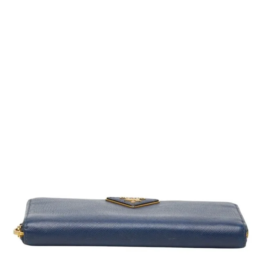 Prada Triangle Logo Plate Long Wallet 1M0506